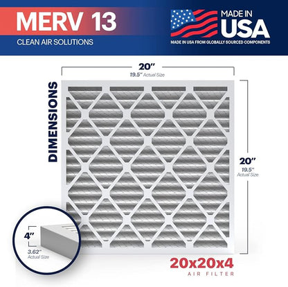 BNX TruFilter 20x20x4 MERV 13 Air Filter - Image 2