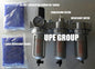 3/8" COMPRESSED AIR PARTICULATE FILTER WATER TRAP/PRESSURE REGULATOR/DESICCANT by Unknown