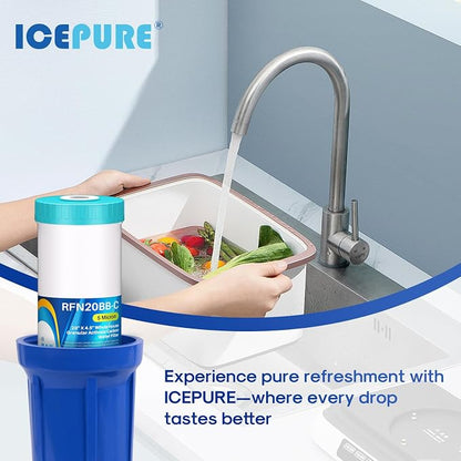 ICEPURE 20" x 4.5" GAC Filter, 5 Micron 20-Inch Whole House Granular Activated - Image 7