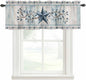 Texas Star Blue Curtain Valances by Unknown