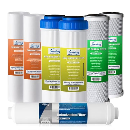 iSpring F7D 1-Year Reverse Osmosis Water Filter Replacement Cartridge Pack by iSpring