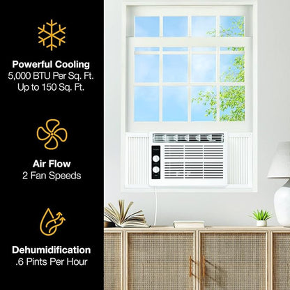 Whirlpool 5, 000 BTU 115V Window Air Conditioner & Dehumidifier - Image 5