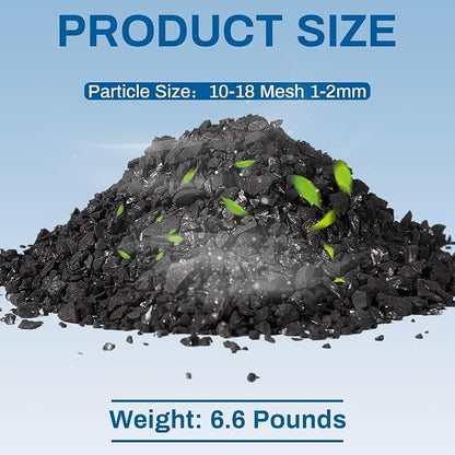 Timgle Bulk Water Air Filter Activated Charcoal Coconut Hull Granular Activated - Image 2