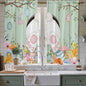 Easter Window Curtains 63 Inch Long 2 Panel Set, Rod Pocket Bedroom Curtains & by Unknown
