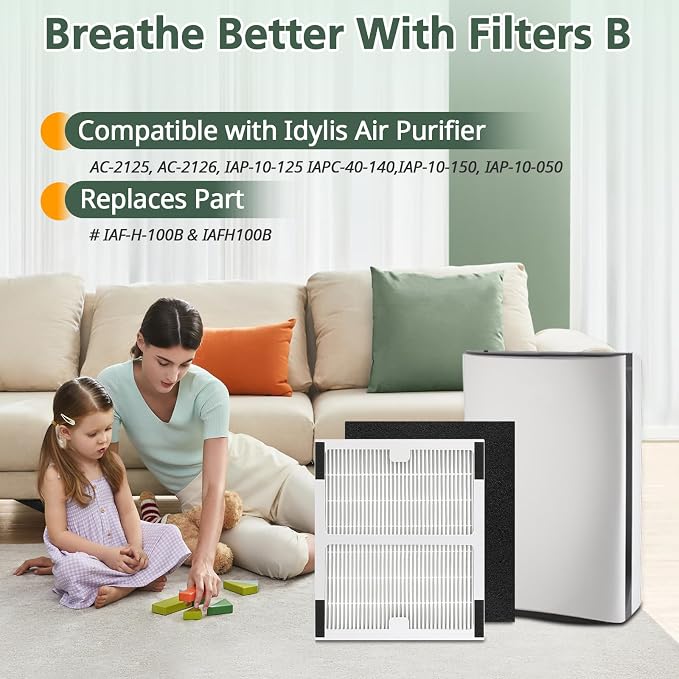 Replacement Filters b for Idylis AC-2125, IAF-H-100B, IAP-10-125, IAPC-40-140 - Image 6