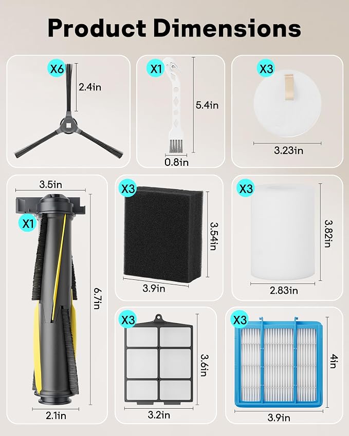 Leemone 18 Pcs Replacement Parts - Image 8