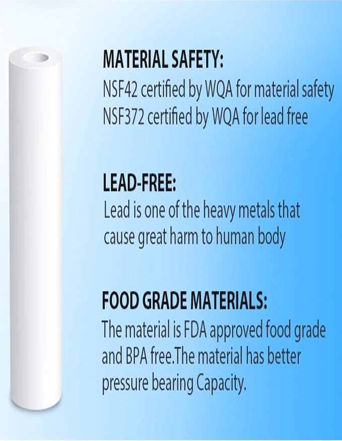 CFS – 4 Pack Replacement Water Filter Kit Includes Carbon Block, Polypropylene - Image 7