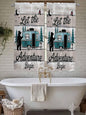 Farmhouse Bear Camper Van Tree Window Valance Curtains, Vintage Wood Grain by IDOWMAT