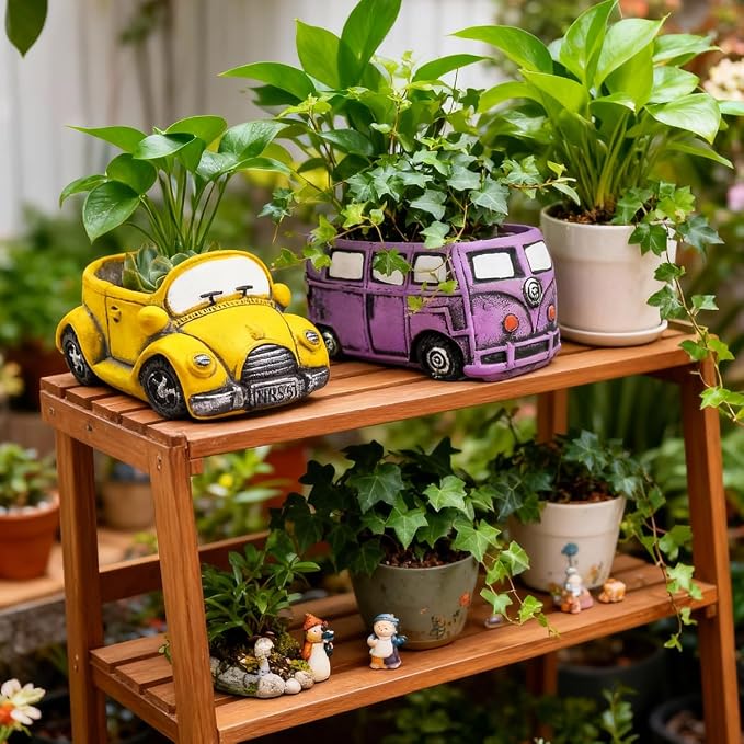 Cute Cacti & Succulent Plants Pot, Succulent Decor Planter Pot Indoor/Outdoor - Image 4