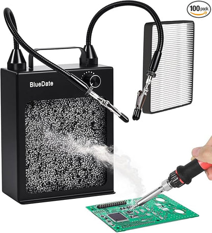 Solder Fume Extractor with HEPA and Carbon Filter by BlueDate