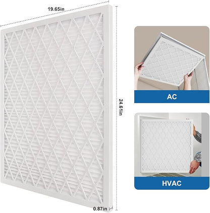 20x25x1 MERV 11 Air Filter, Quality AC/HVAC Furnace Filter，2 Reusable ABS Frame - Image 2