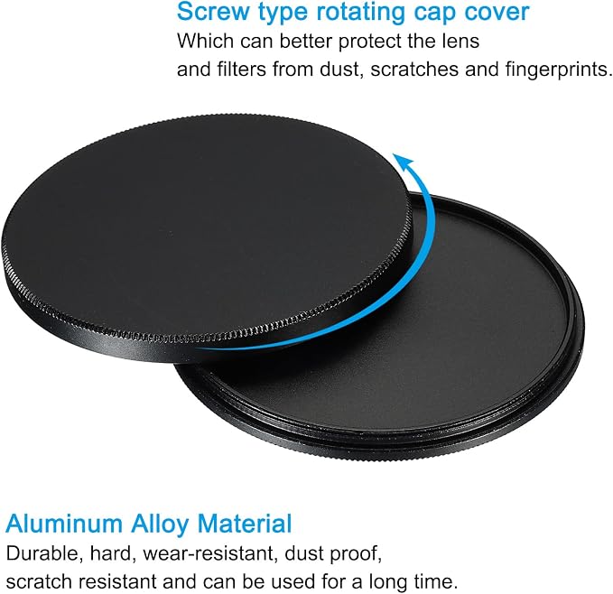PATIKIL 62mm Lens Cap, Camera Lens Cap Cover Universal Front Metal Lens Filter - Image 4