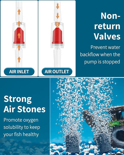 Pawfly Aquarium Air Pump 60 GPH Oxygen Pump - Image 6
