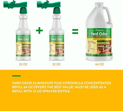 NaturVet – Yard Odor Eliminator Plus Citronella Spray – Eliminate Stool and - Image 4