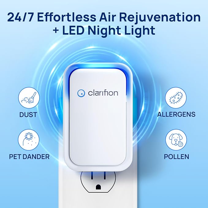 Clarifion - Air Ionizers for Home, Negative Ion Filtration System, Quiet Air - Image 4