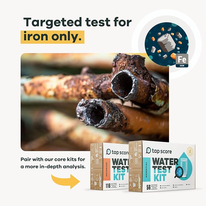 Tap Score Iron in Water Test Kit | Well or City | Full Report | EPA Certified - Image 4