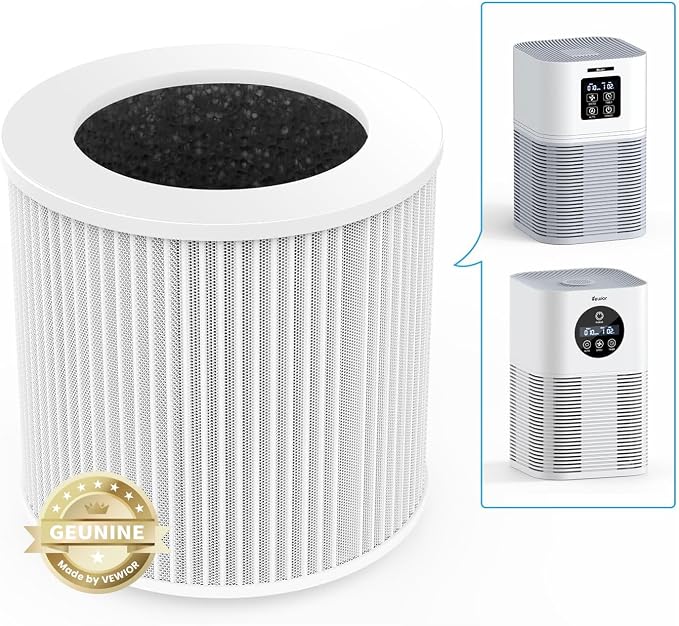 VEWIOR Official A1 A1W Air Purifier Replacement Filter H13 True HEPA Air Filter by VEWIOR