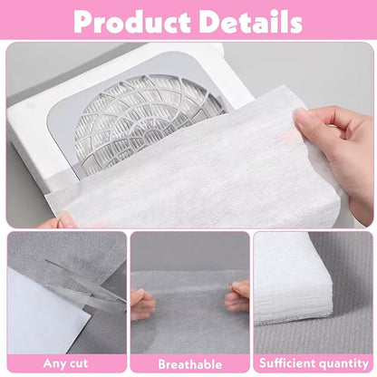 100 Pcs Nail Dust Collector Filter No-Spilling Filters Replacement Paper - Image 3