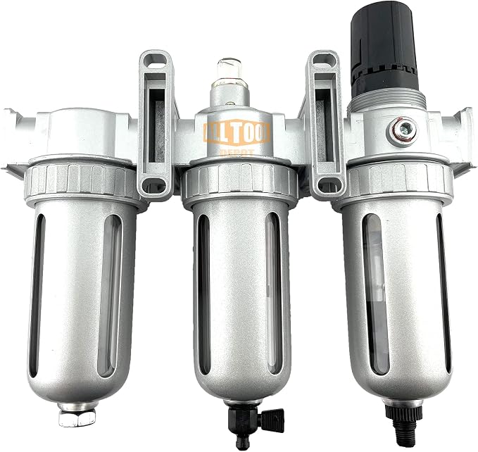 1/4" NPT MID FLOW Filter Regulator Coalescing Desiccant Dryer System - Image 5