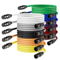 AuxLink XLR Cables, Microphone Cable 3ft 10 Pack, XLR Male to Female Gold-Plated 3-Pins 10 Color Cable, XLR Speaker Cable for Microphone, Mixer, Recording Studio- 3 Feet, 10 Pack