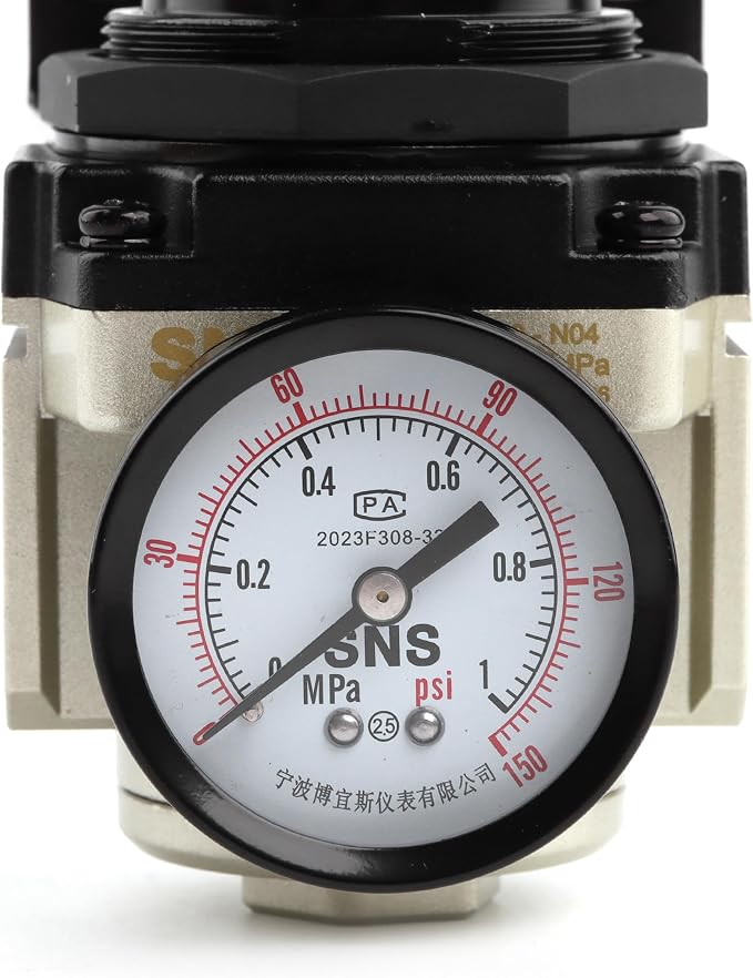 SNS AR4000-N04 Female Thread 1/2 NPT Air Pressure Regulator 0-150 PSI Adjustable - Image 5