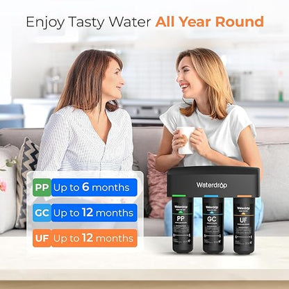 Waterdrop WD-TSA-UF 0.01 μm Ultra Filtration Under Sink Water Filter, Under - Image 8