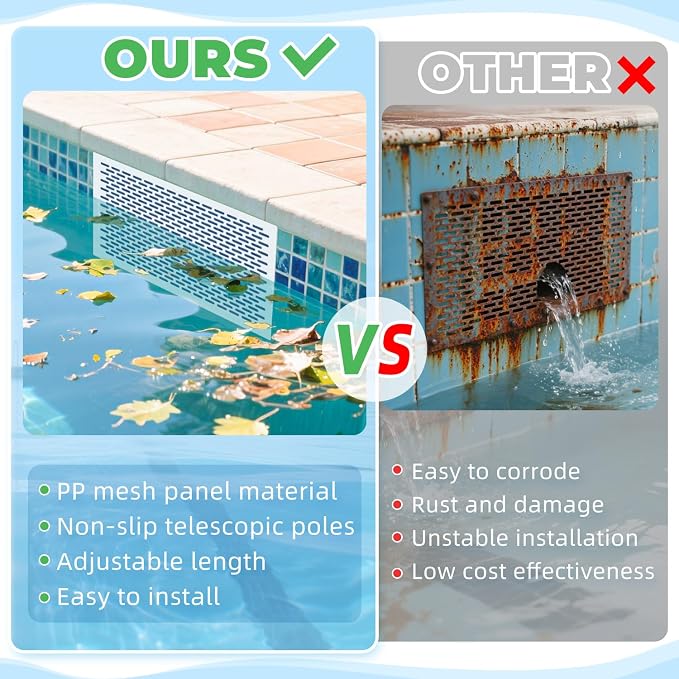 Pool Skimmer Guard Kit Pool Skimmer Screen Net Skimmer Catcher Leaf Shield Net - Image 6