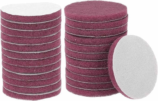 HARFINGTON 24pcs Scrubber Scouring Pads 500 Grits 4 Inch Drill Power Brush Hoop by HARFINGTON