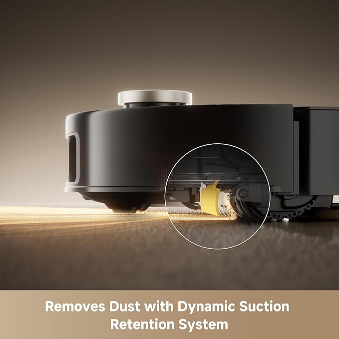 Mova Mobius 60 Robot Vacuum and Mop, 30000Pa Suction, Auto-Interchangeable Mop Pads, Liftable Navigation with 3.15inches Obstacle Overcoming, DuoSolution System Designed for Pets