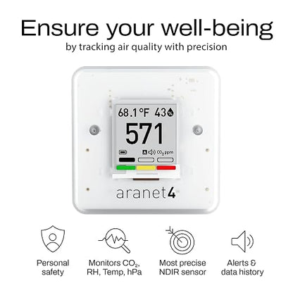 SAF Aranet4 Home: Wireless Indoor Air Quality Monitor - Image 2
