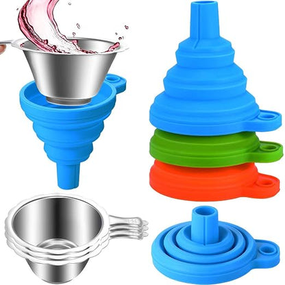 Boao 6 Pack Resin Funnels Filter 3D Printer Accessories Include Collapsible by Boao