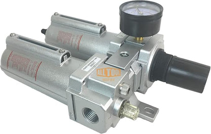 3/4" NPT HEAVY DUTY Compressed Air In Line Filter Regulator Lubricator Oiler - Image 4