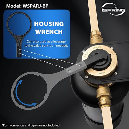 iSpring WSP200ARJ-BP, NSF Certified, Whole House Spin-Down Sediment Water Filter - Image 5
