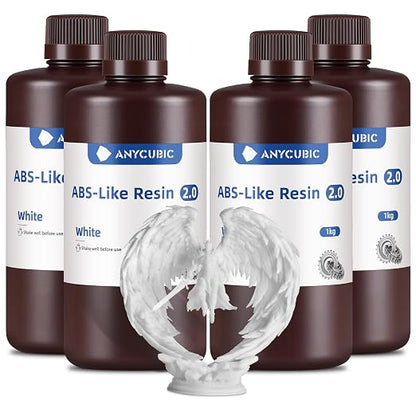 ANYCUBIC 2nd Gen Resin Technology ABS-Like Resin 2.0 Bundle, 3D Printer Resin by ANYCUBIC