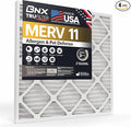 BNX TruFilter 14x30x1 Air Filter MERV 11 (4-Pack) - MADE IN USA - Allergen Defense Electrostatic Pleated Air Conditioner HVAC AC Furnace Filters for Allergies, Dust, Pet, Smoke, Allergy MPR 1200 FPR 7