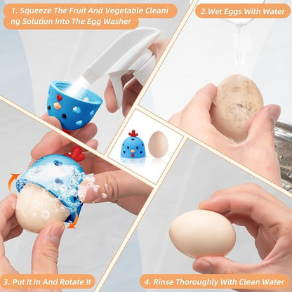 Silicone Egg Brush Cleaner, Egg Washer - Image 6