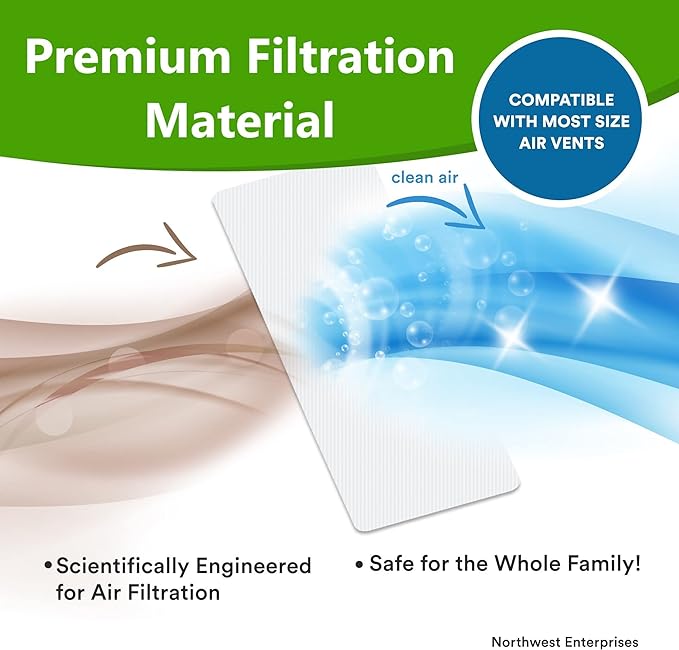 NORTHWEST ENTERPRISES Vent Filters Media Roll, 25ft x 12in x 1/8in Cut to Fit - Image 3