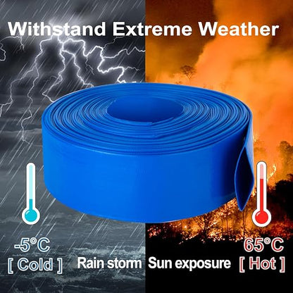 OCGIG 2" x 100 FT Pool Backwash Hose, Heavy-Duty Lay Flat Discharge PVC Hose - Image 5
