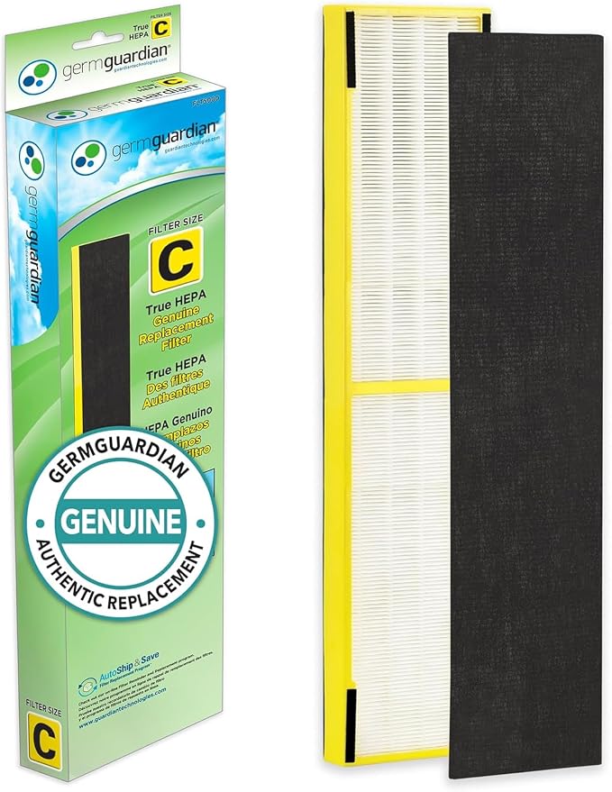 Germ Guardian FLT5000 True HEPA Genuine Air Purifier Replacement Filter C by GuardianTechnologies