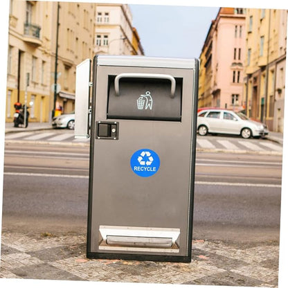 Tofficu 8pcs Hanging Trash Can Stickers Garbage Recycling Decals Material - Image 3