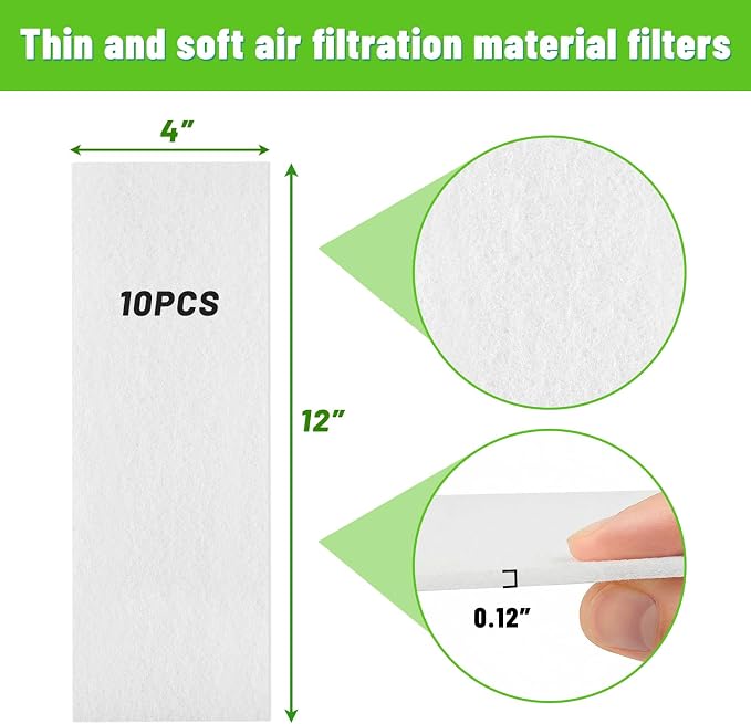 Air Vent Filters, Pack 10 Floor Vent Register Filters - Image 6