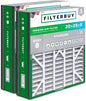 Filterbuy 20x25x5 Air Filter MERV 8 Essential Dust & Allergy Defense, Pleated by Filterbuy