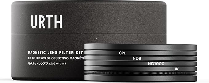 Urth 43mm Magnetic UV, Circular Polarizing, ND1000 Lens Filter Kit by Urth