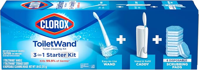 Clorox ToiletWand Toilet Bowl Cleaner- Toilet Brush, Storage Caddy and 6 - Image 11