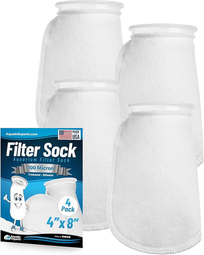Aquatic Experts 4 inch Ring 100 Micron Felt Filter Sock by AquaticExperts