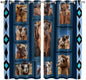 2 Panel Kitchen Cafe Curtains, Desert Camels Sunlight Filtering Nature Air by Hokiten