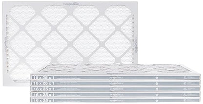 Amazon Basics 16x25x1 Air Filter 6 Pack, MERV 11 AC Furnace Filters by AmazonBasics