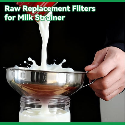 200 Pack Milk Filter Discs Quick Flow Non-gauze Small 4-9/16" Od Replacement - Image 6