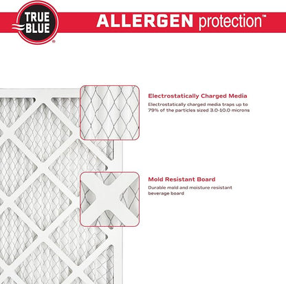 True Blue 18x20x1 MERV 11 Allergen Air Filter | Electrostatic Pleated HVAC - Image 5