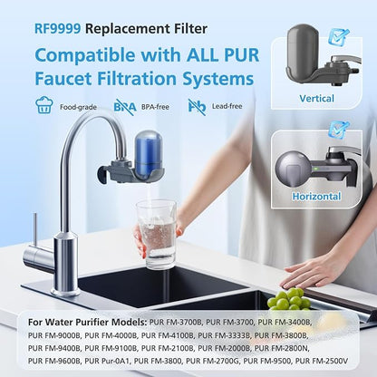 6 Pack RF9999 Faucet Mount Replacement Filter - Image 3